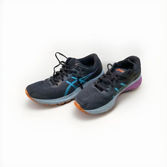 ASICS GT-2000 9 Women’s Size 10 Running Shoes Black Teal Purple Used - Picture 1 of 9
